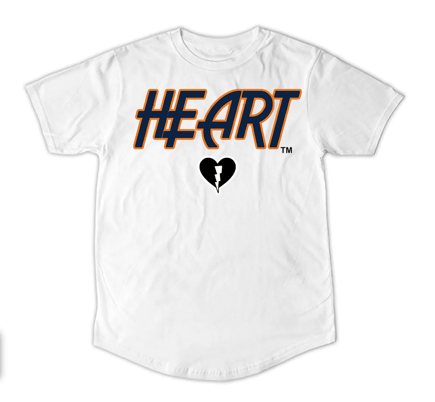 Camisetas con dobladillo de corazón