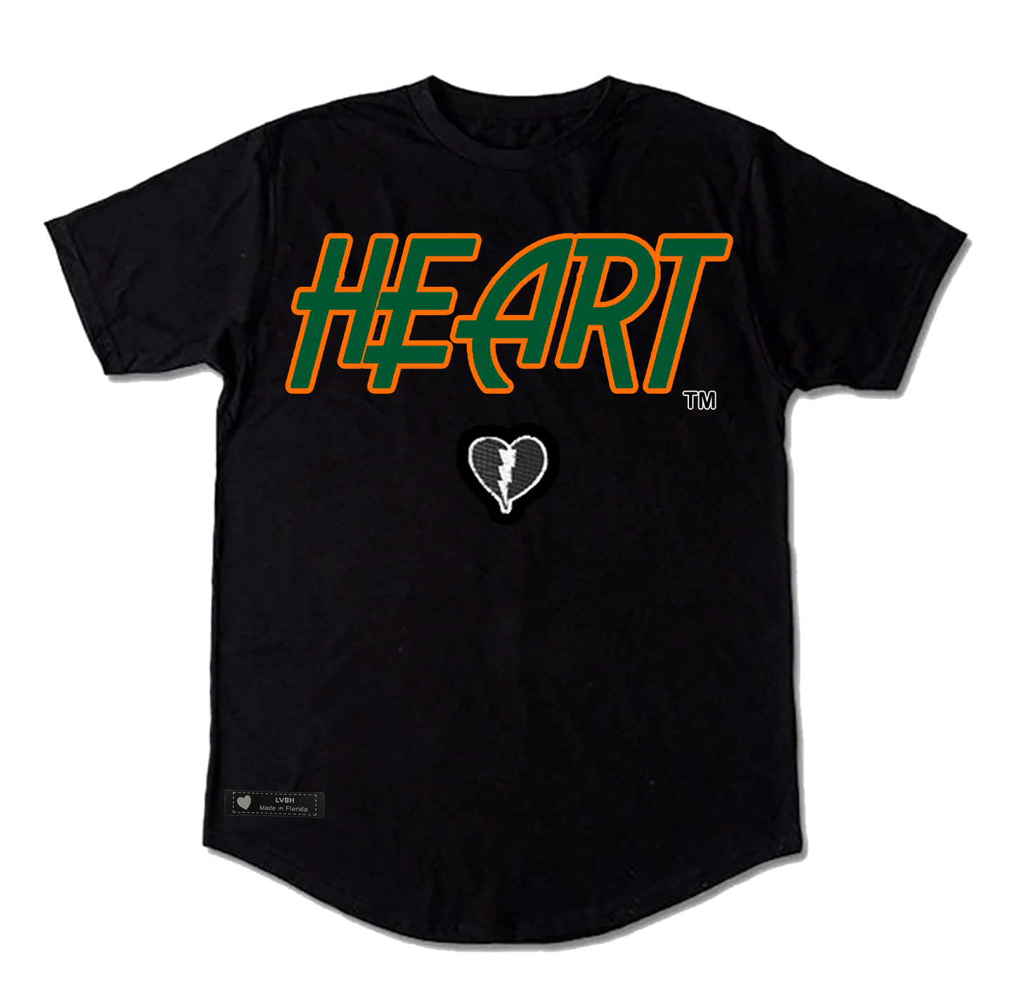 Camisetas con dobladillo de corazón