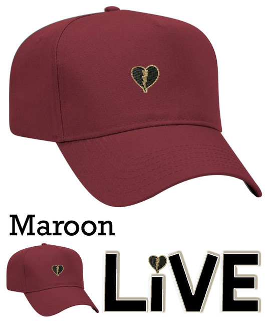 Gold Heart Clothing Twill 5panel Dad Hat