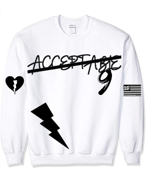LVBH unacceptable sweatshirt (White/Black)